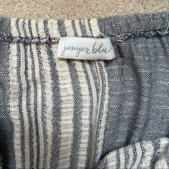 Juniper Blu Striped Strapless Jumpsuit - Picture 9 of 10